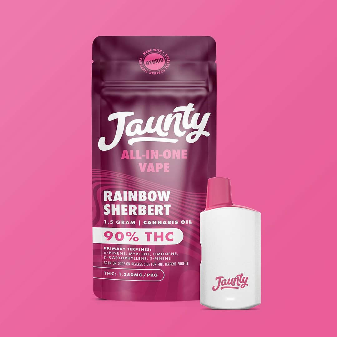 Rainbow Sherbert • Disposable/Palm • 1.5G - Jaunty | Treehouse Cannabis