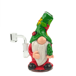 7.5"  Christmas Gnome bong & banger