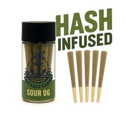 Sour OG | Hash Infused Pre-Rolls • 5 Pack | 2.5g