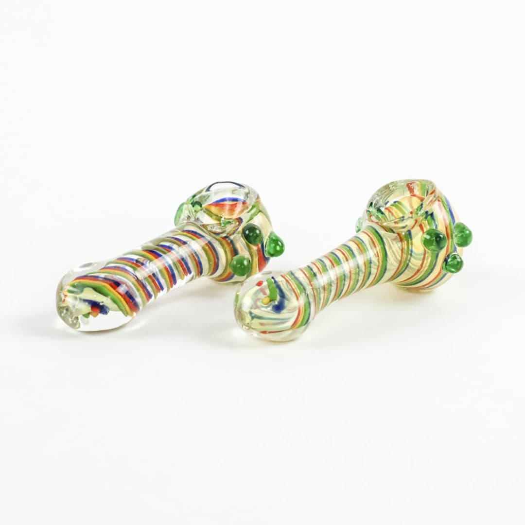 3.5" Glass Hand Pipe – Random Bowl Color - LuvBuds | Treehouse Cannabis