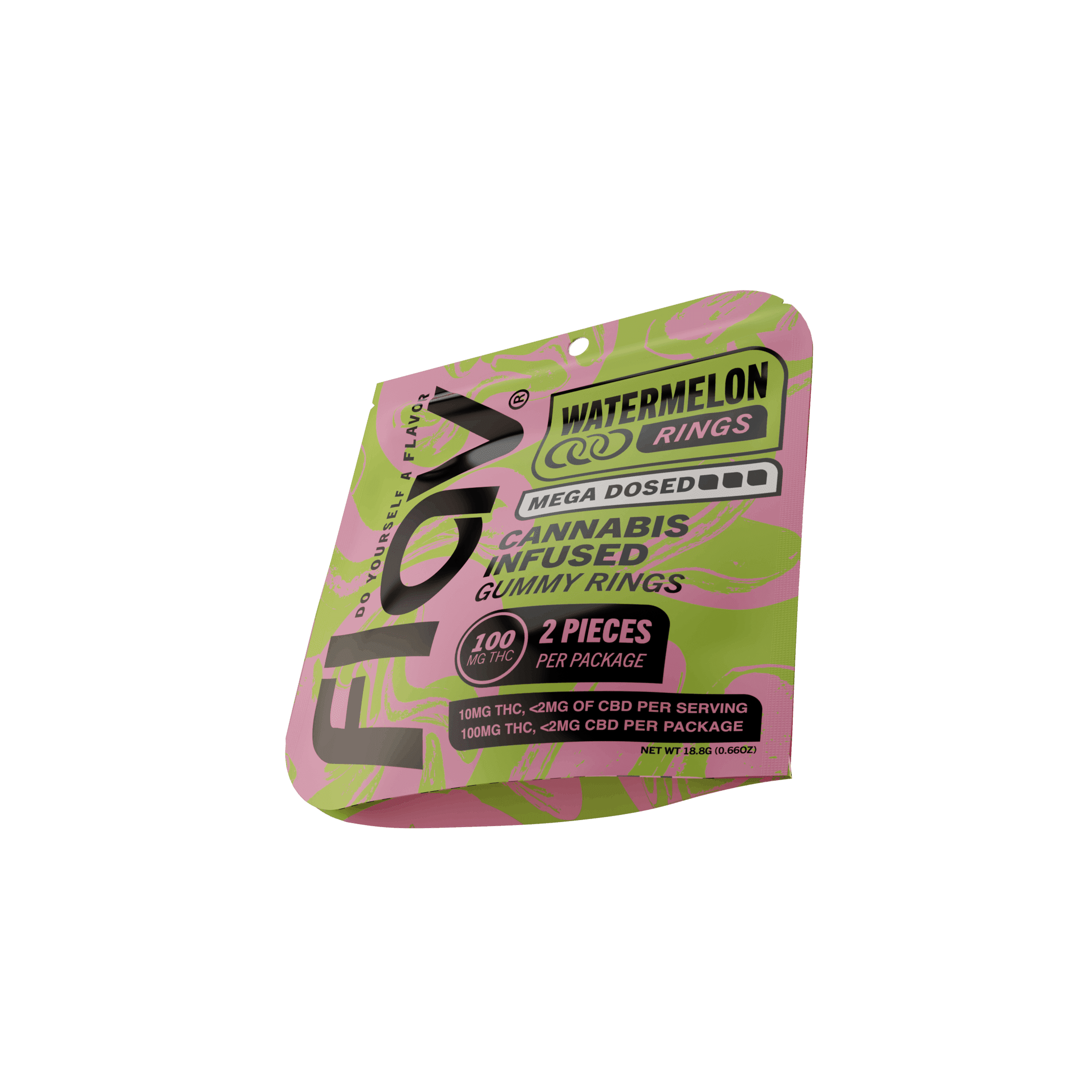 Watermelon Mega Rings - 100mg - Flav