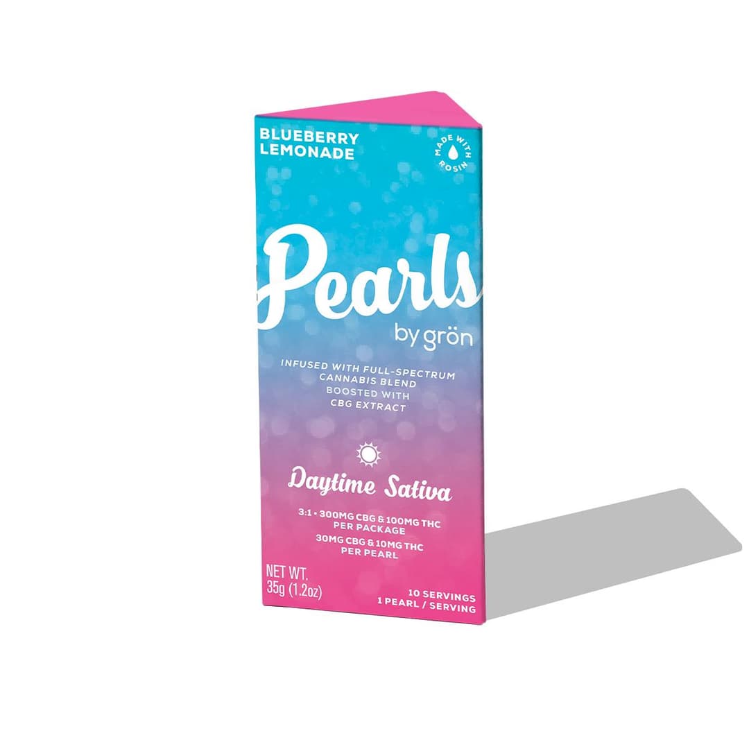 Blueberry Lemonade Pearls 3:1 • 10 Pack • Gummies • THC: 100mg, CBD: 300mg - Grön | Treehouse Cannabis