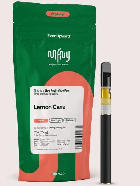 Lemon Cane Live Resin Vape Pen • .5G - MFNY | Treehouse Cannabis