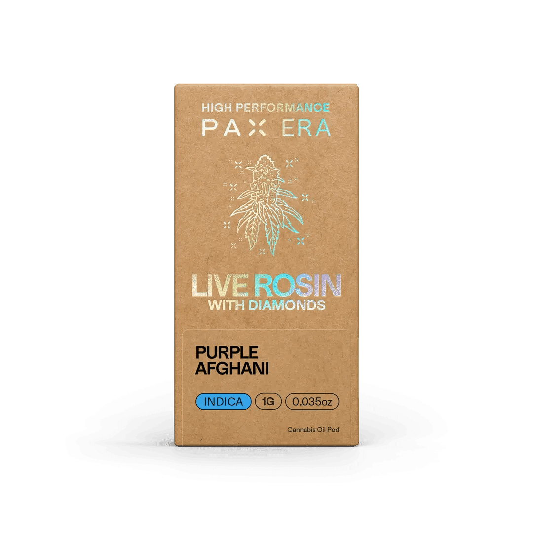 Purple Afghani • Live Rosin w/ Diamonds Disposable 1g - PAX | Treehouse Cannabis