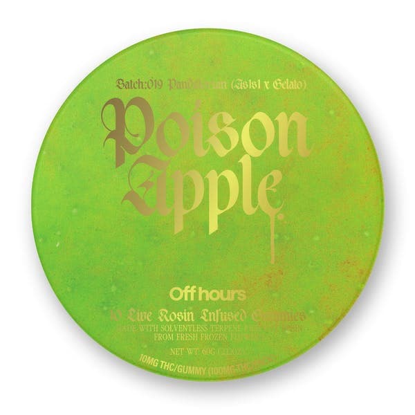 product image for Pandalorian "Poison Apple" batch #19 Live Rosin Gummies 100mg