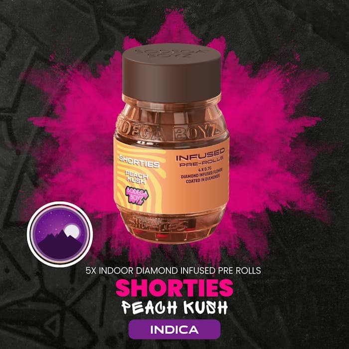 product image for Peach Kush Infused 4 Pack Pre-Rolls 2.8g