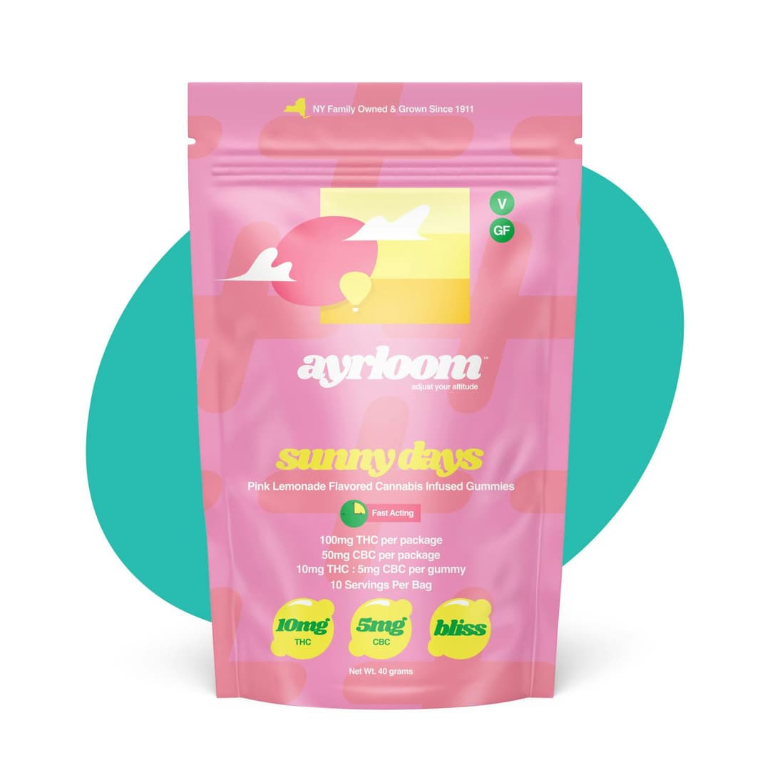 Sunny Days 2:1 • 10 Pack • Gummies • THC: 100mg, CBD: 50mg - ayrloom | Treehouse Cannabis