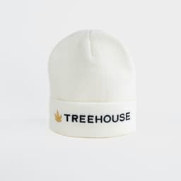 Treehouse Beanie Hat | White
