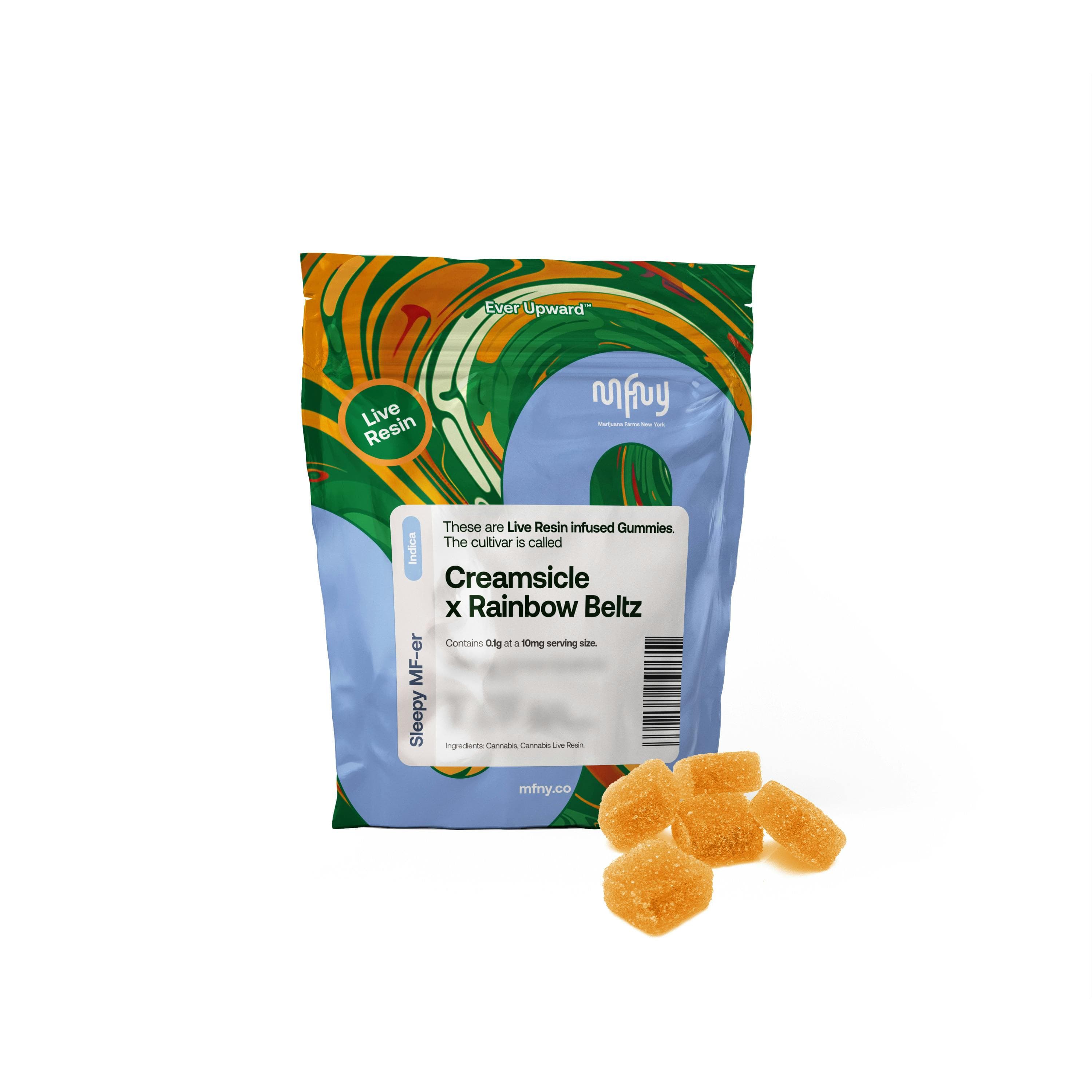 product image for Creamsicle x Rainbow Beltz Live Resin Gummies 10 pk