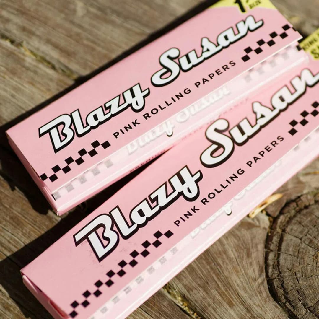 Pink rolling Papers • 1 1/4 • 50ct - Blazy Susan | Treehouse Cannabis