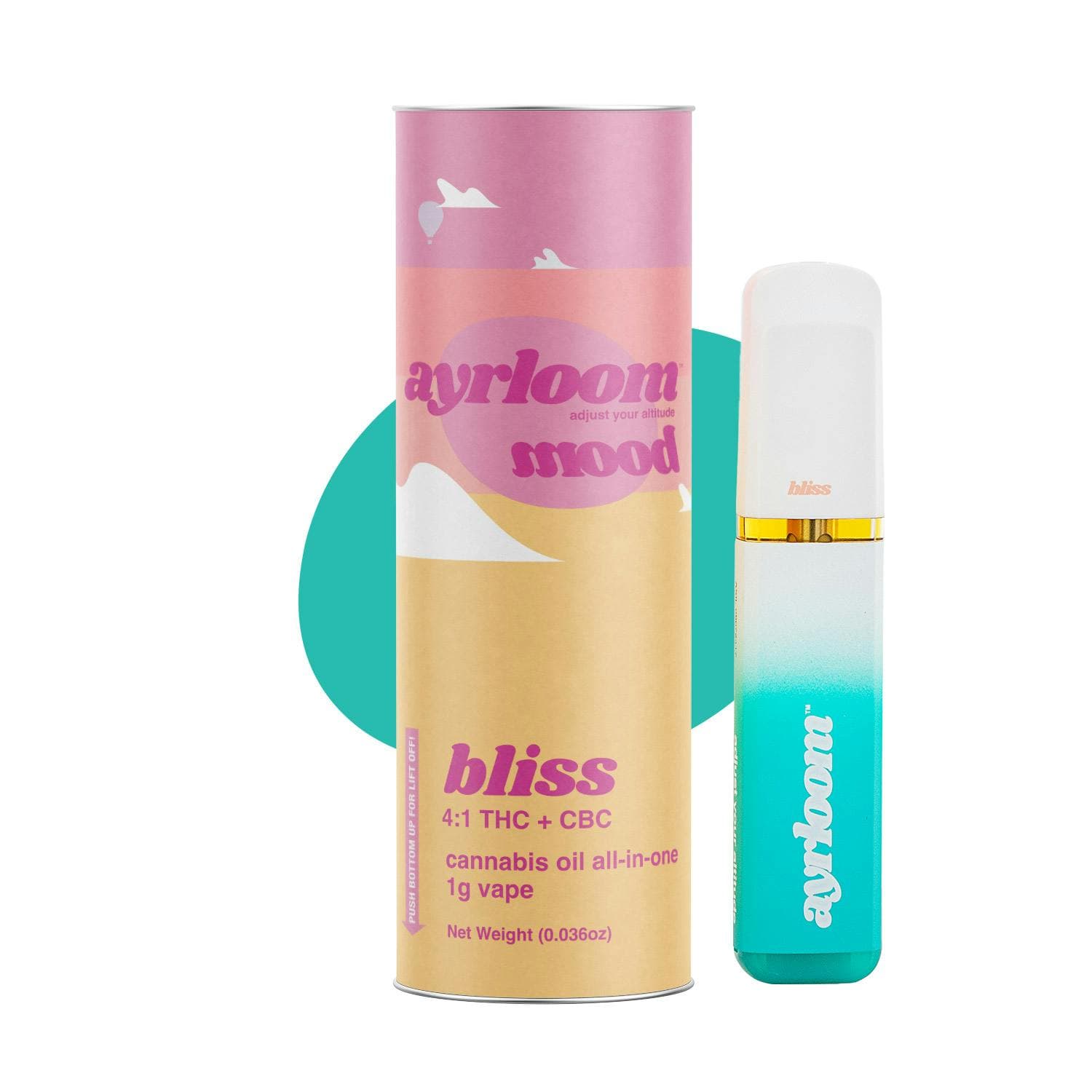 product image for Bliss Mood THC:CBC Disposable 1G