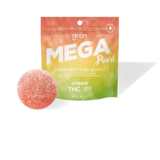 Passion Orange Guava Mega Pearl • THC: 100mg - Grön | Treehouse Cannabis