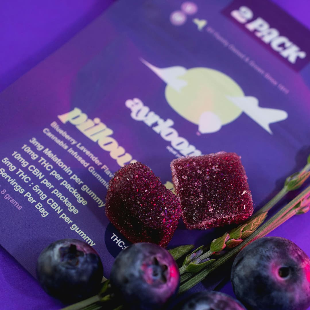 Pillow Talk 1:1 • 10 Pack • Gummies • THC: 50mg, CBN: 50mg - ayrloom | Treehouse Cannabis