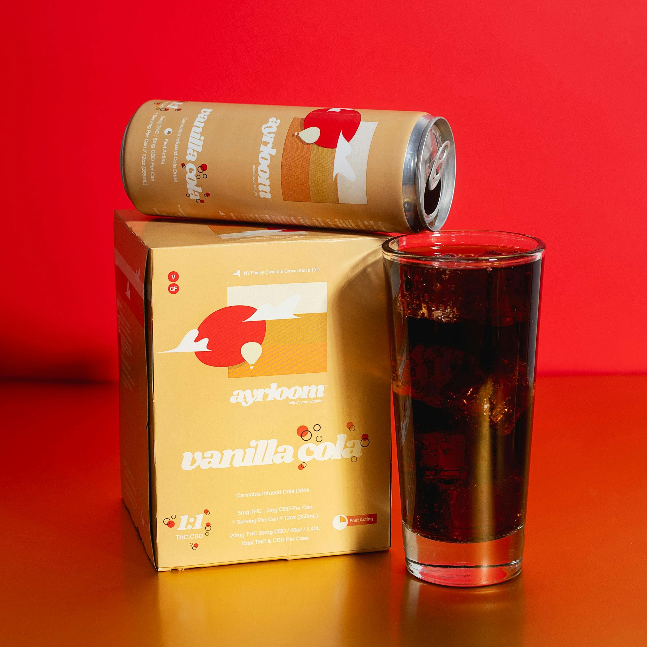 Vanilla Cola 2:1 Infused Beverage THC: 10mg, CBD: 5mg - ayrloom