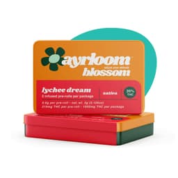 Ayrloom | Lychee Dream Infused Pre-Roll | 5 Pack
