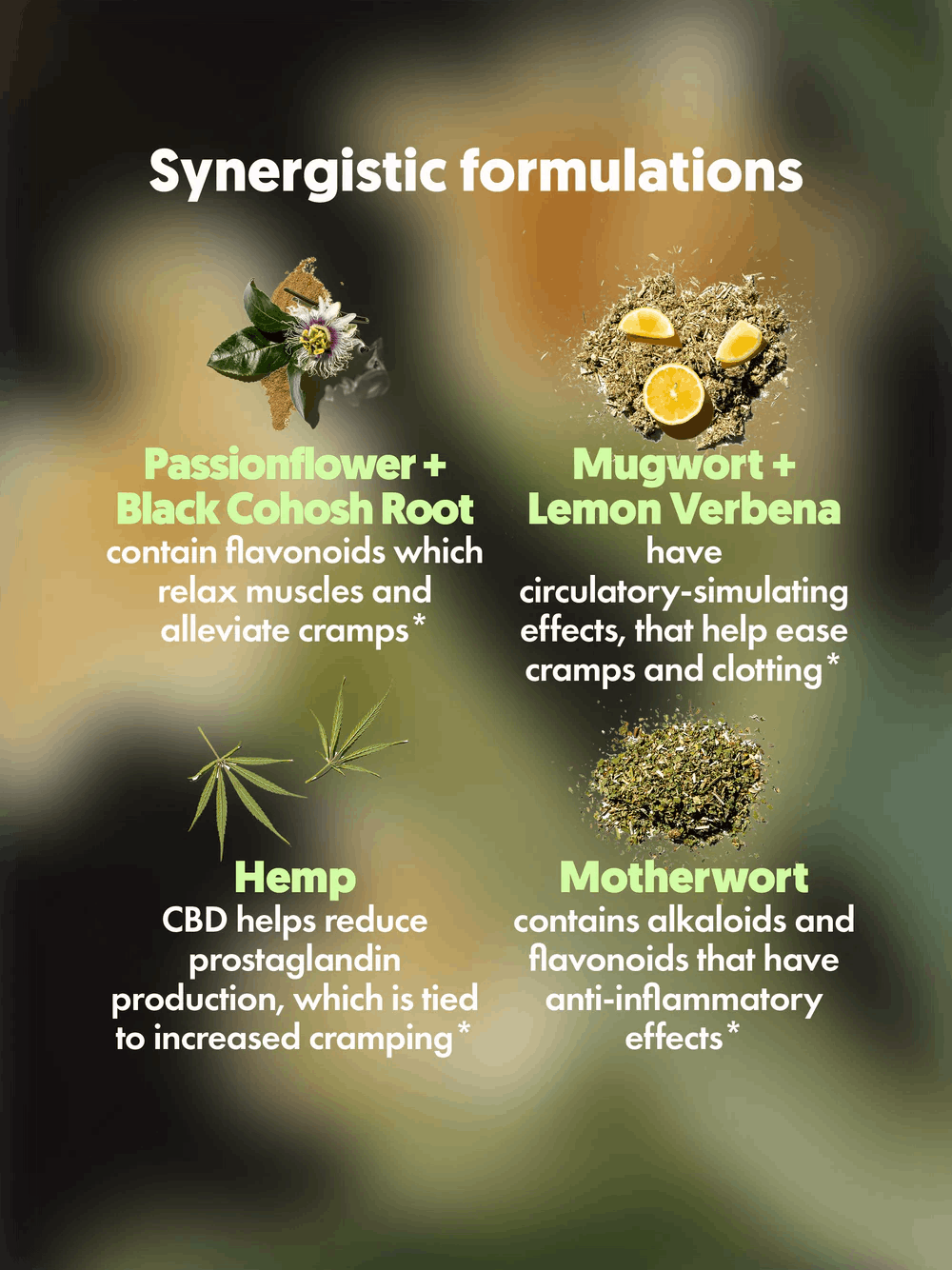 Happy Period 650mg CBD 100mg CBG - Xula Herbs