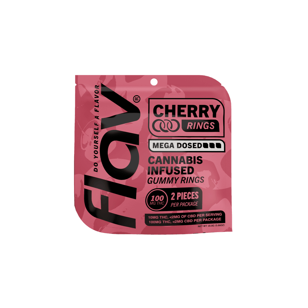 Cherry Mega Rings - 100mg - Flav | Treehouse Cannabis