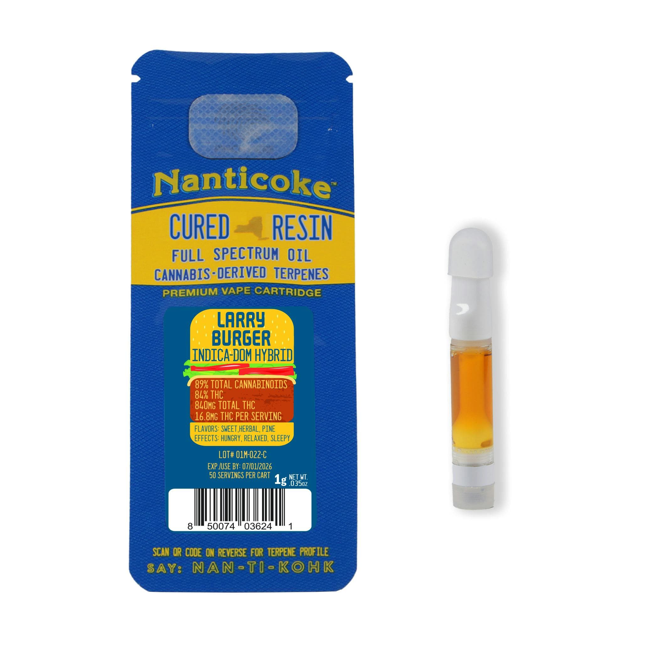 product image for Larry Burger Cured Resin Vape Cartridge 1g