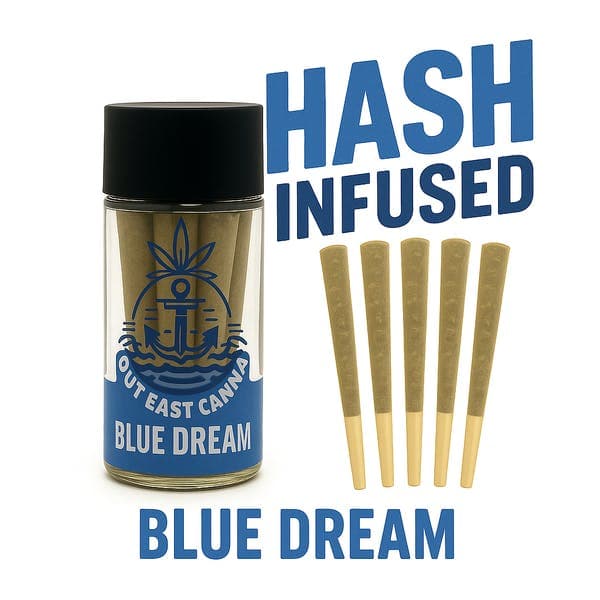 product image for Blue Dream Hash Infused Pre-Rolls 5 Pack 2.5g