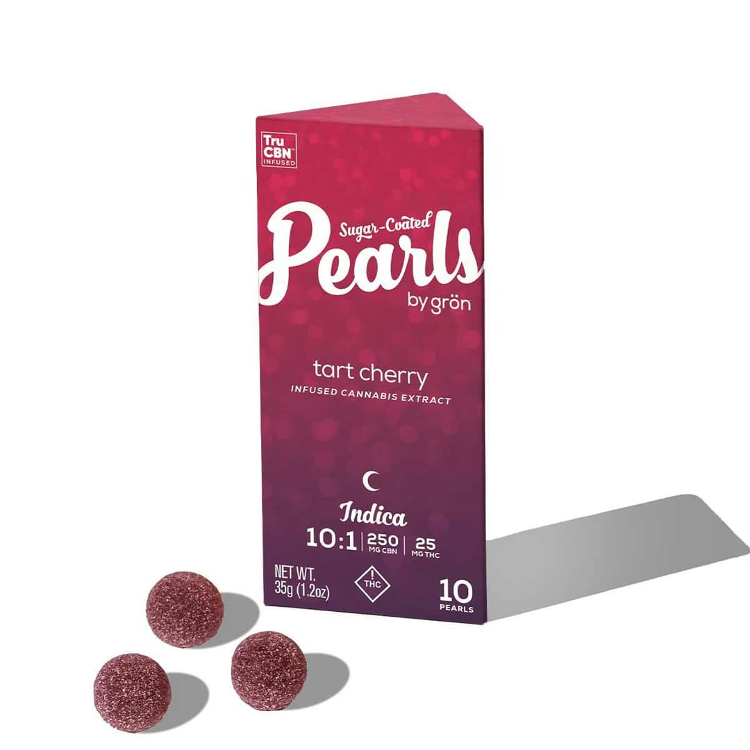 Tart Cherry Pearls 10:1 CBN:THC • Gummies • 10 Pack • THC: 25mg, CBN: 250mg - Gron | Treehouse Cannabis