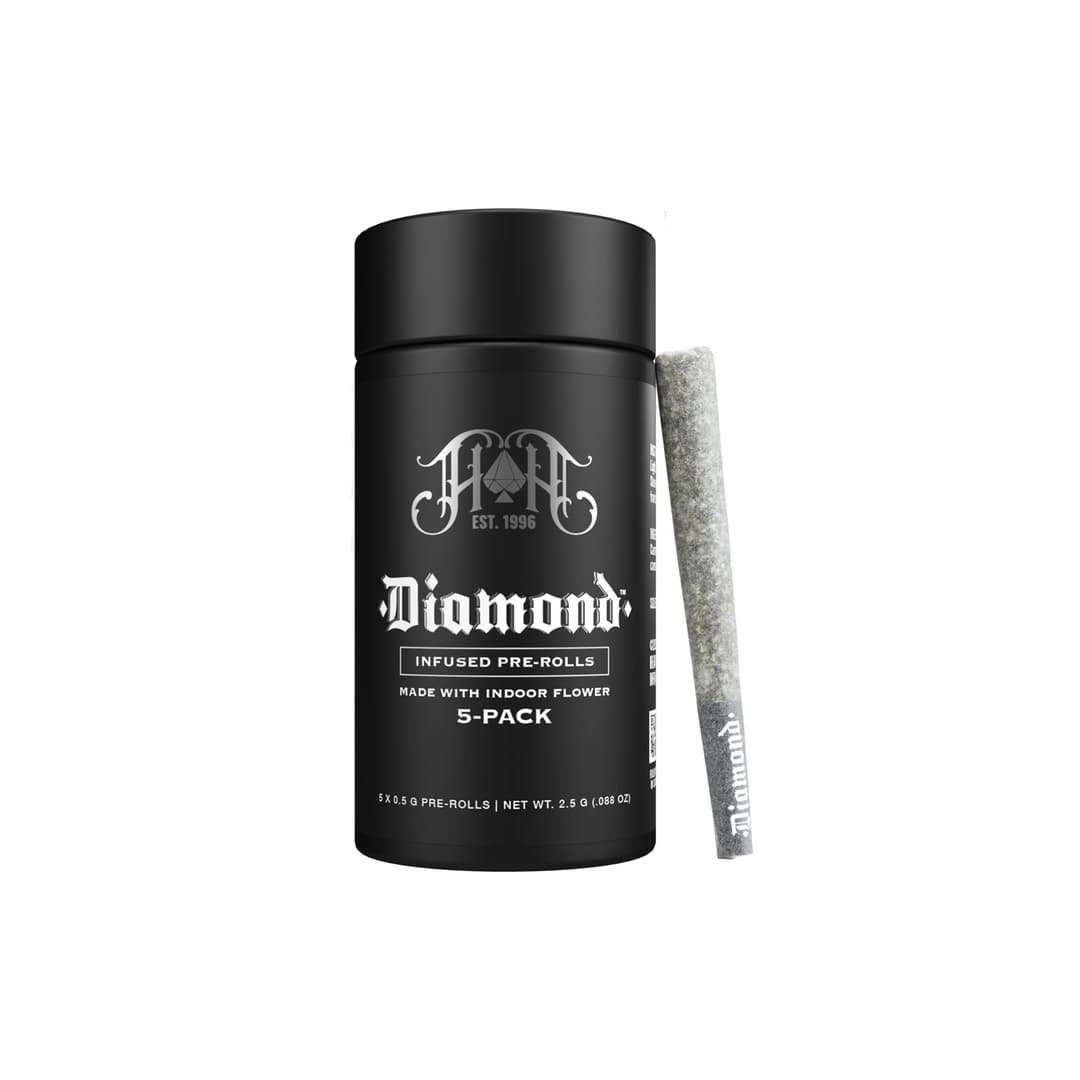 Sour Tangie Diamond Infused • Pre-Rolls • 5 pack - Heavy Hitters | Treehouse Cannabis