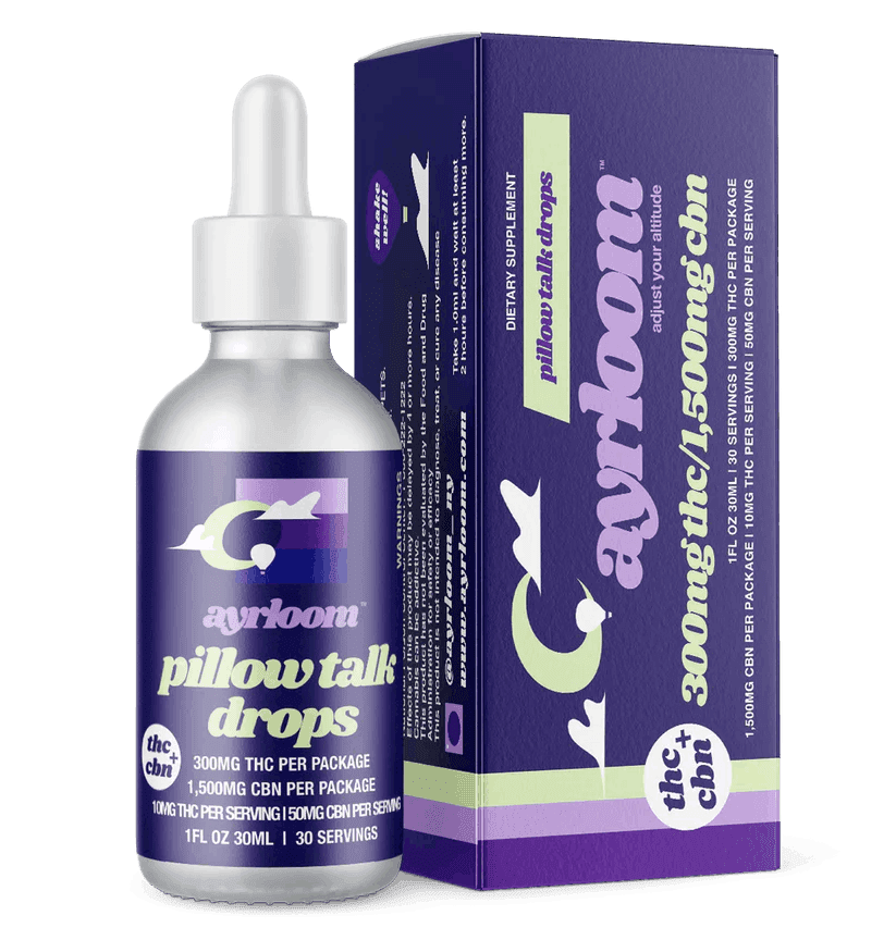 Ayrloom • Pillow Talk Drops • 1:5 • 300MG THC : 1500MG CBN - ayrloom | Treehouse Cannabis