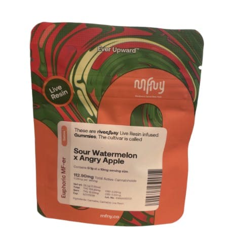 product image for Sour Watermelon X Angry Apple Gummies 10 Pack 100mg