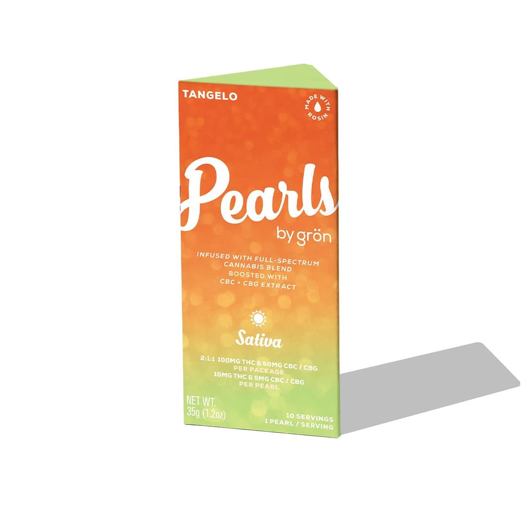 Tangelo Pearls 2:1:1 THC:CBC:CBG • 10 Pack • Gummies • THC: 100mg, CBD: 50mg - Grön | Treehouse Cannabis