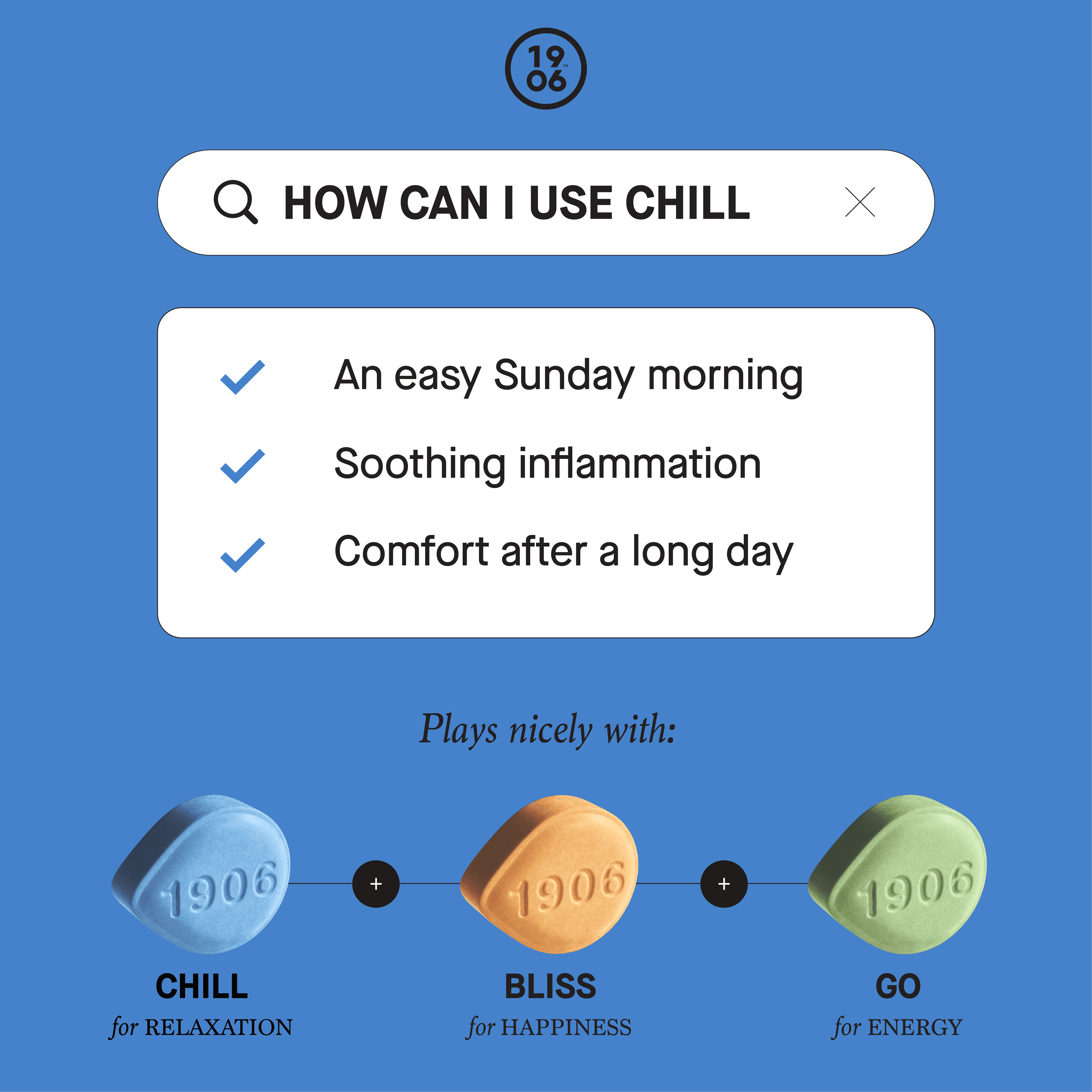 Chill 20 Pack Tablets THC: 100mg, CBD: 500mg - (1906)