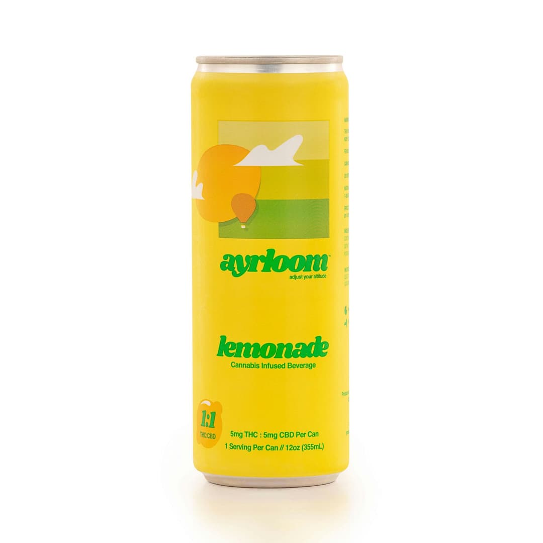 Lemonade 2:1 • Infused Sparkling Water • THC: 10mg, CBD: 5mg - ayrloom | Treehouse Cannabis