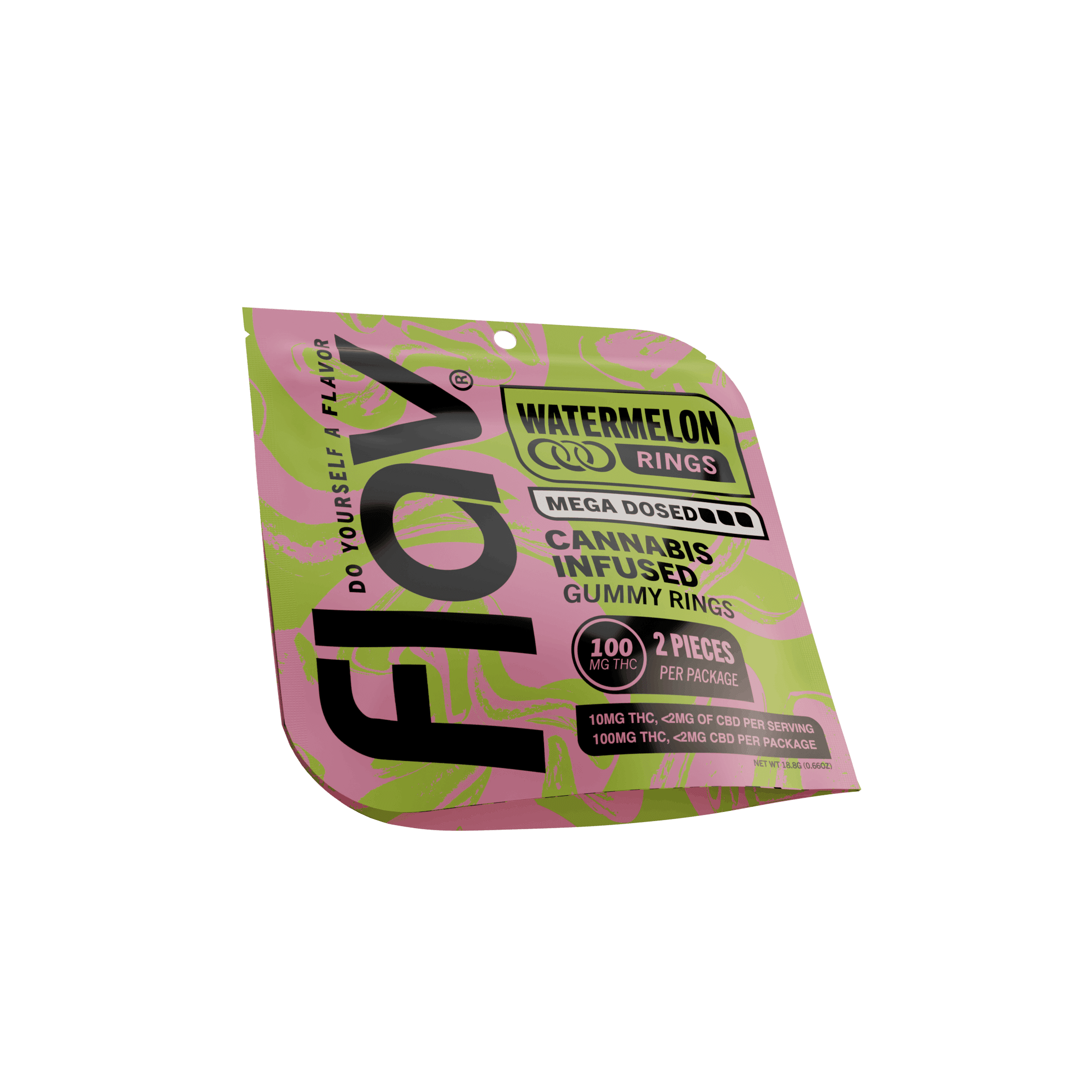 Watermelon Mega Rings - 100mg - Flav