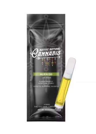 Alien OG • Resin infused Vape Cartridge • 1g - Native Nations | Treehouse Cannabis
