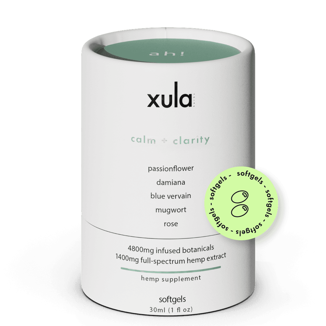 Calm + Clarity • 1000mg CBD • 400mg CBG • 120 Softgel Tablets - Xula Herbs | Treehouse Cannabis