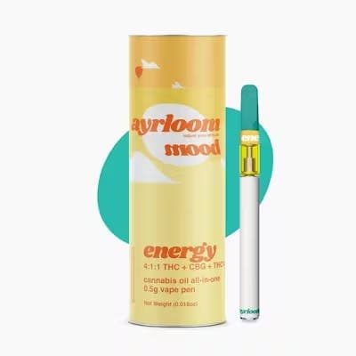 Energy • Mood THC:THCV:CBG • Disposable • 1G - ayrloom | Treehouse Cannabis