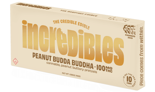 Peanut Budda Buddha Bar • Chocolate • 10 pack • 100mg THC - Incredibles | Treehouse Cannabis