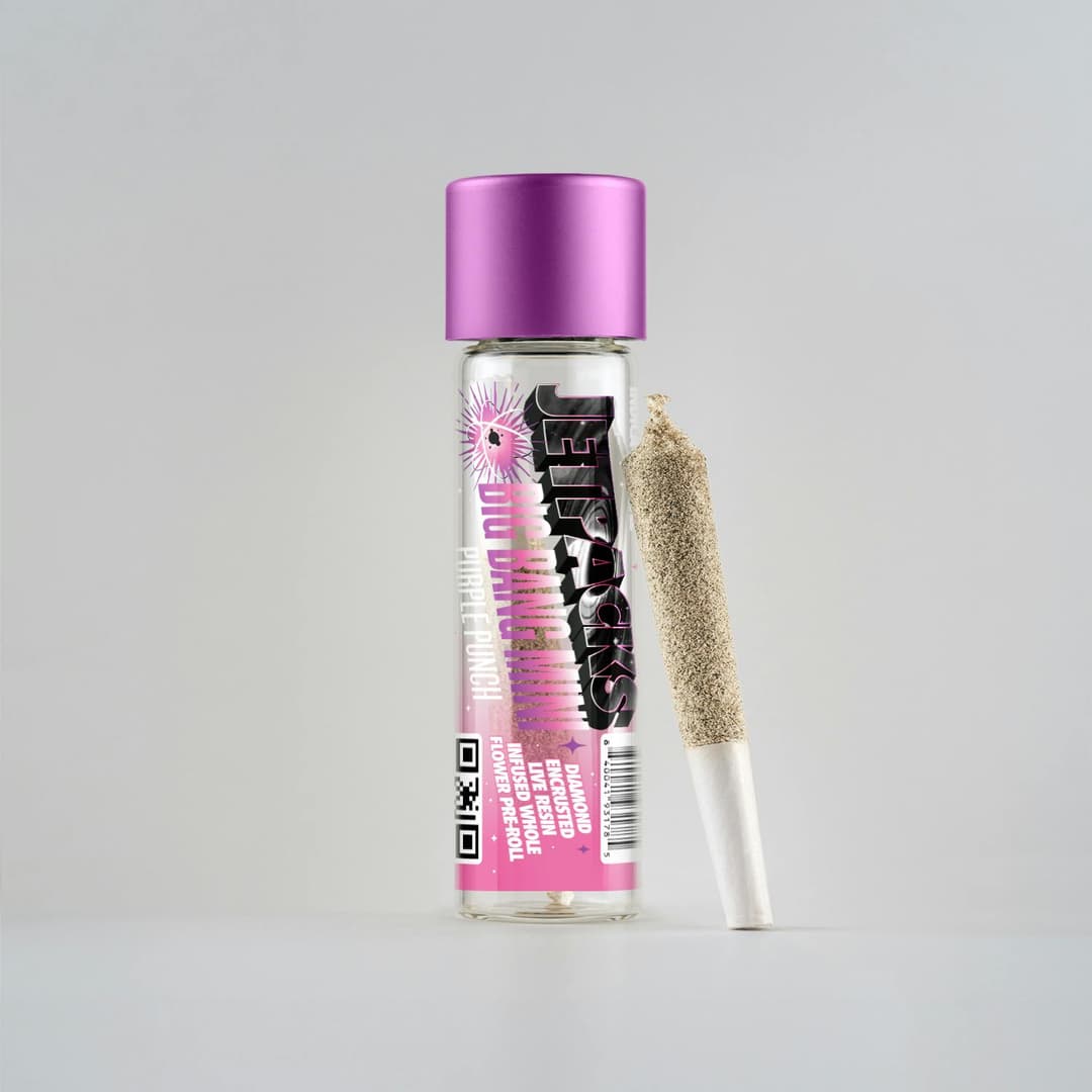 Purple Punch Big Bang Mini Infused Pre-Roll • .5g - Jetpacks | Treehouse Cannabis