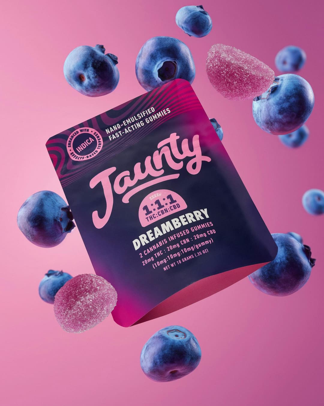 Dreamberry • 1:1:1 • THC:CBD:CBN •20mg • 2pk - Jaunty | Treehouse Cannabis