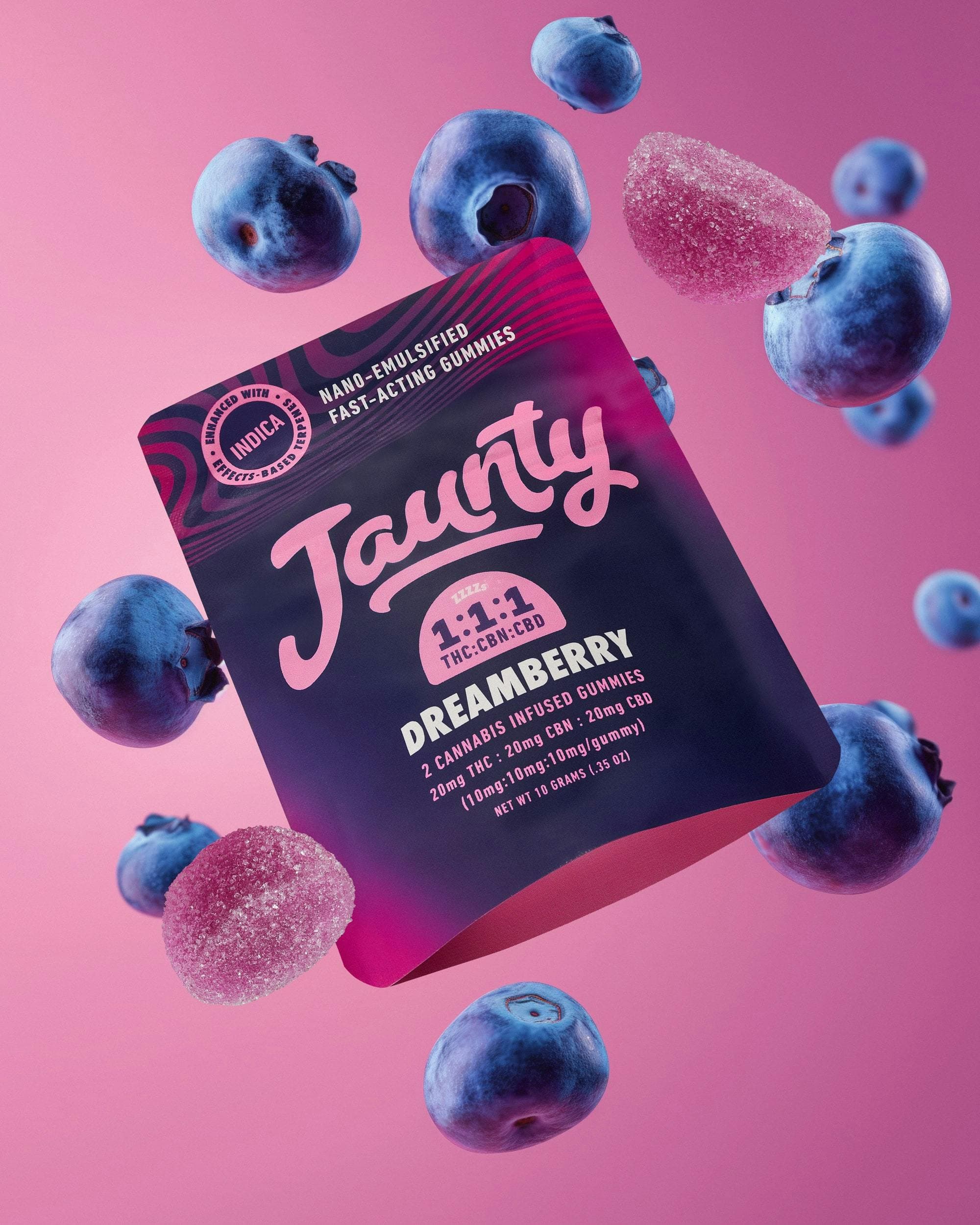 Dreamberry 1:1:1 THC:CBD:CBN 20mg 2pk - Jaunty