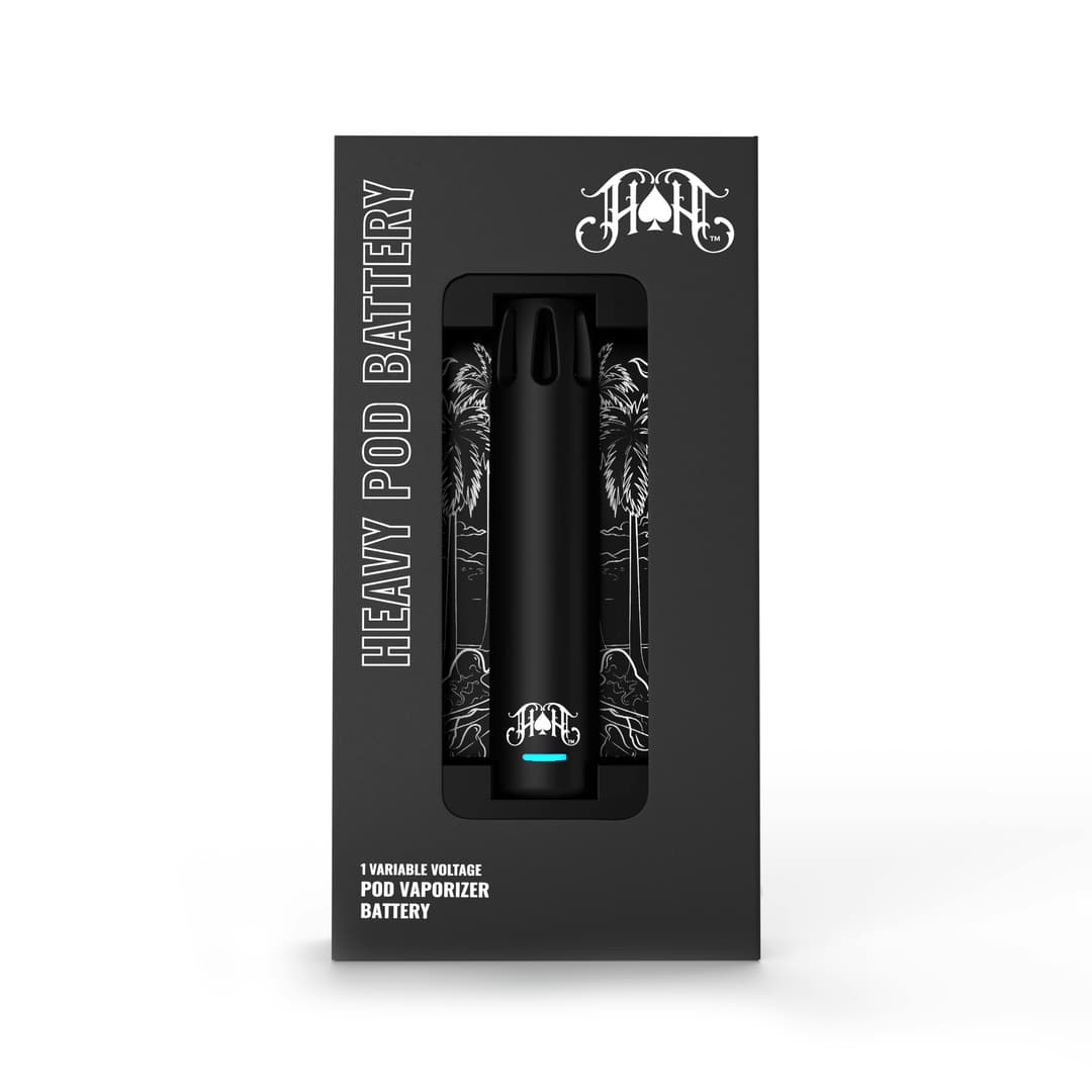 Heavy Pod Battery - Matte Black - High Performance - Heavy Hitters | Treehouse Cannabis