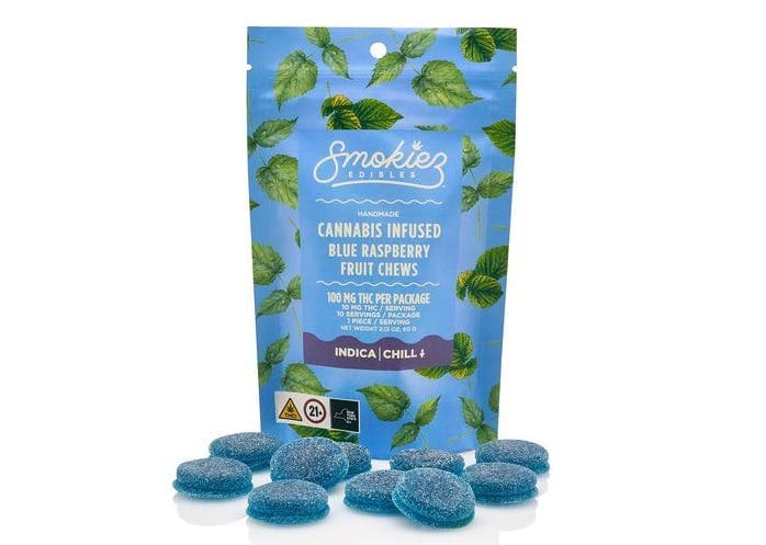 product image for Sweet Blue Raspberry 10 Pack Gummies THC: 100mg