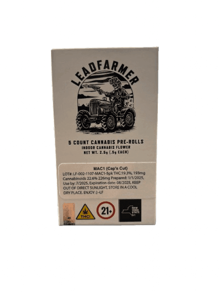 Honey Banana "Elemental Cut" • Pre-Rolls • 5 Pack • 2.5g - LEADFARMER | Treehouse Cannabis