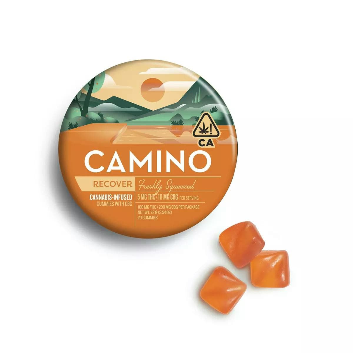 product image for Freshly Squeezed 2:1 20 Pack Gummies THC: 100mg CBG 100mg