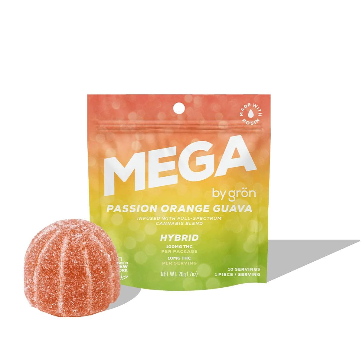 product image for Passion Orange Guava Mega Pearl THC: 100mg