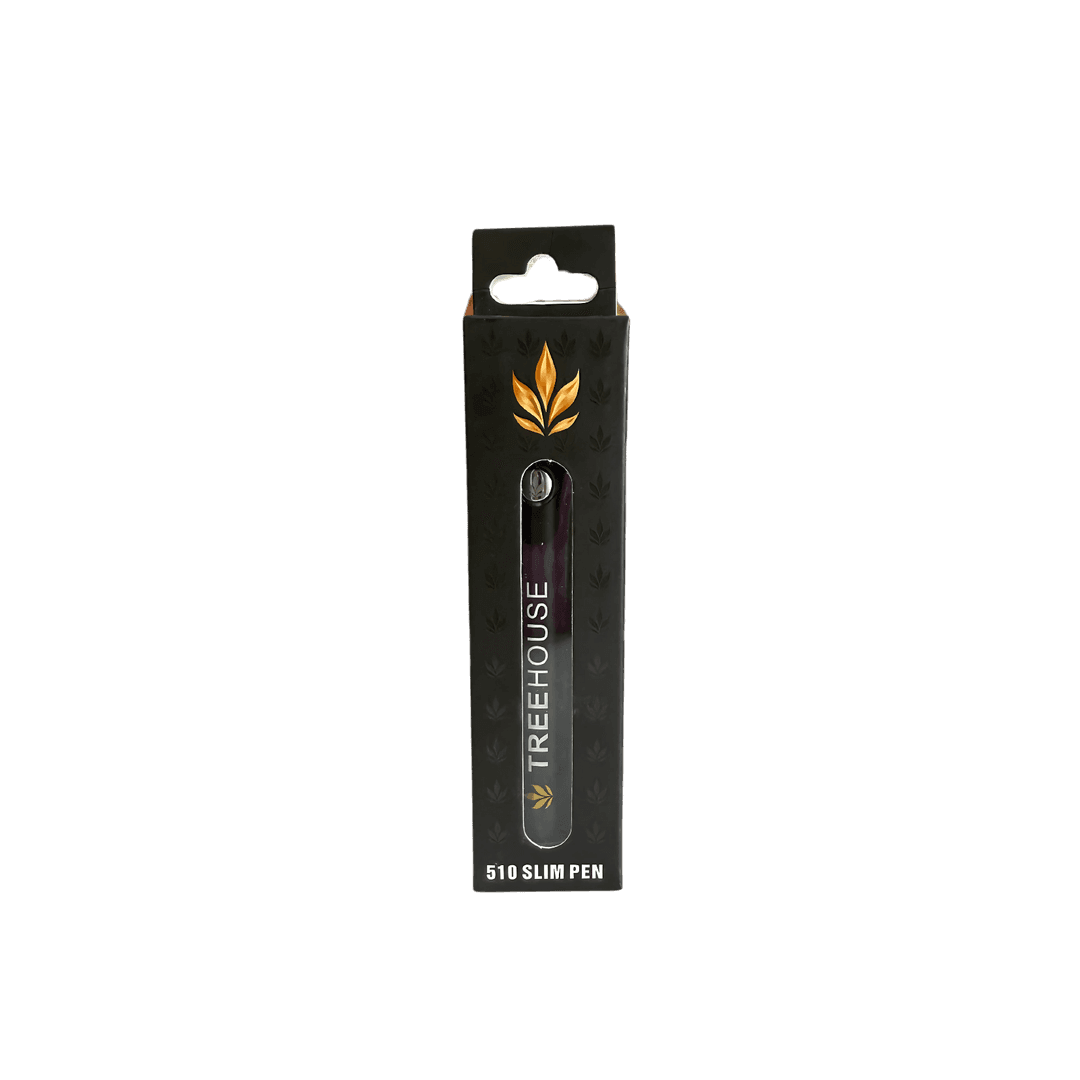 Black • Slim Pen 510 Vape Battery - Treehouse Cannabis | Treehouse Cannabis