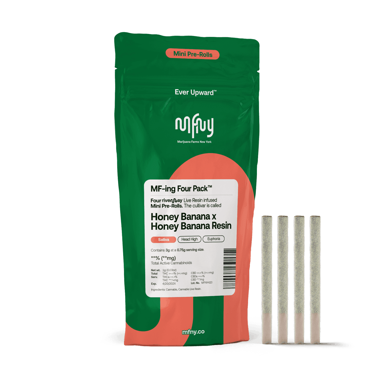 product image for Honey Banana x Honey Banana Live Resin Infused Pre-Roll .75g 4 pk