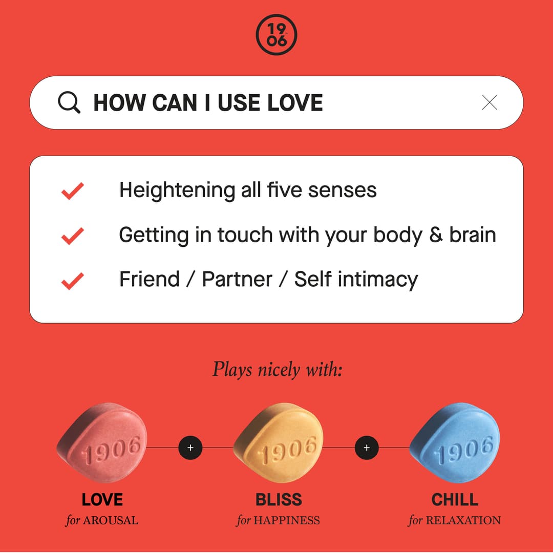 Love • 4 Pack Tablets • THC: 10mg, CBD: 10mg - (1906) | Treehouse Cannabis