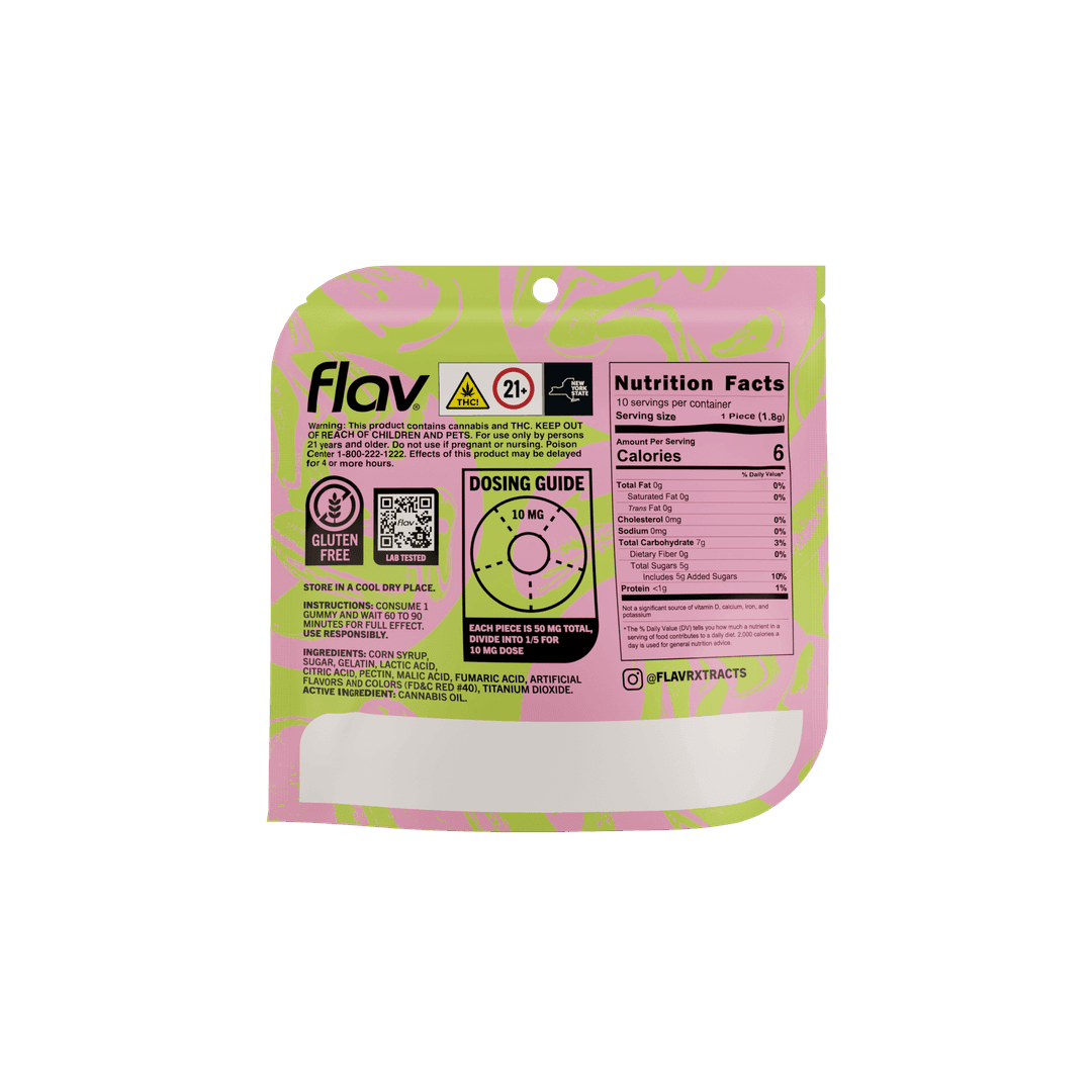 Watermelon Mega Rings - 100mg - Flav | Treehouse Cannabis