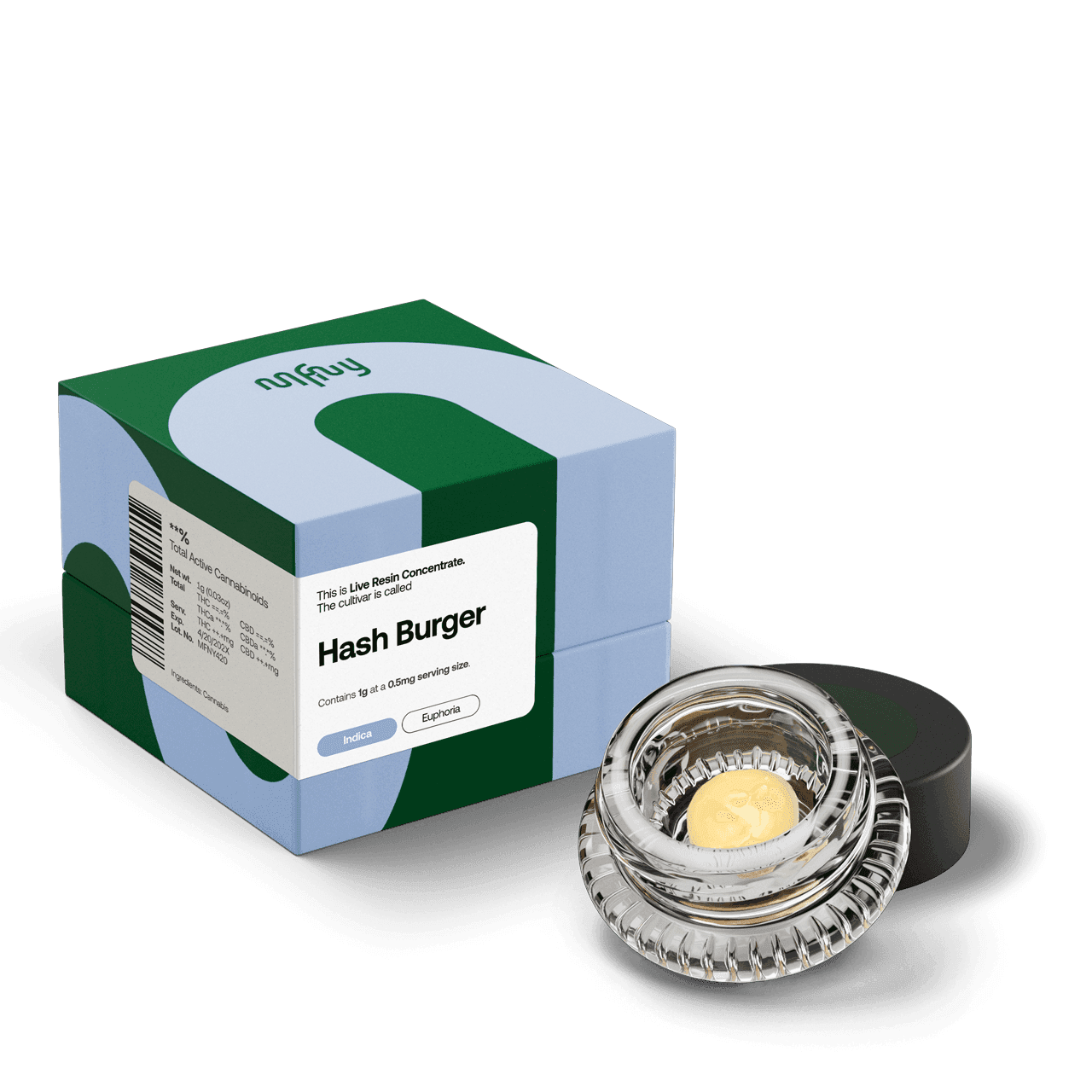 product image for Hash Burger Live Resin Badder 1G