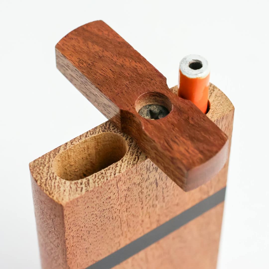 4" Raindow Color Insert wood Dugout with 1 Hitter - LuvBuds | Treehouse Cannabis