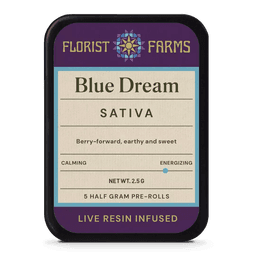 Blue Dream • 5 Pack infused Pre-Rolls • 2.5G